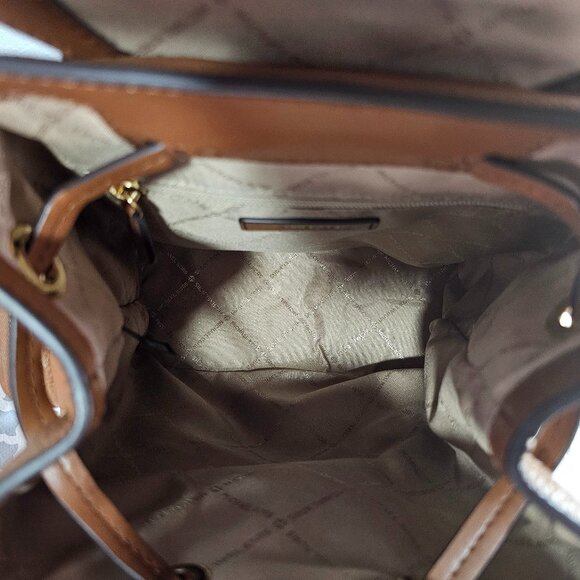 Michael Kors Jet Set Medium Pebbled Leather Backpack NWOT - Picture 11 of 13